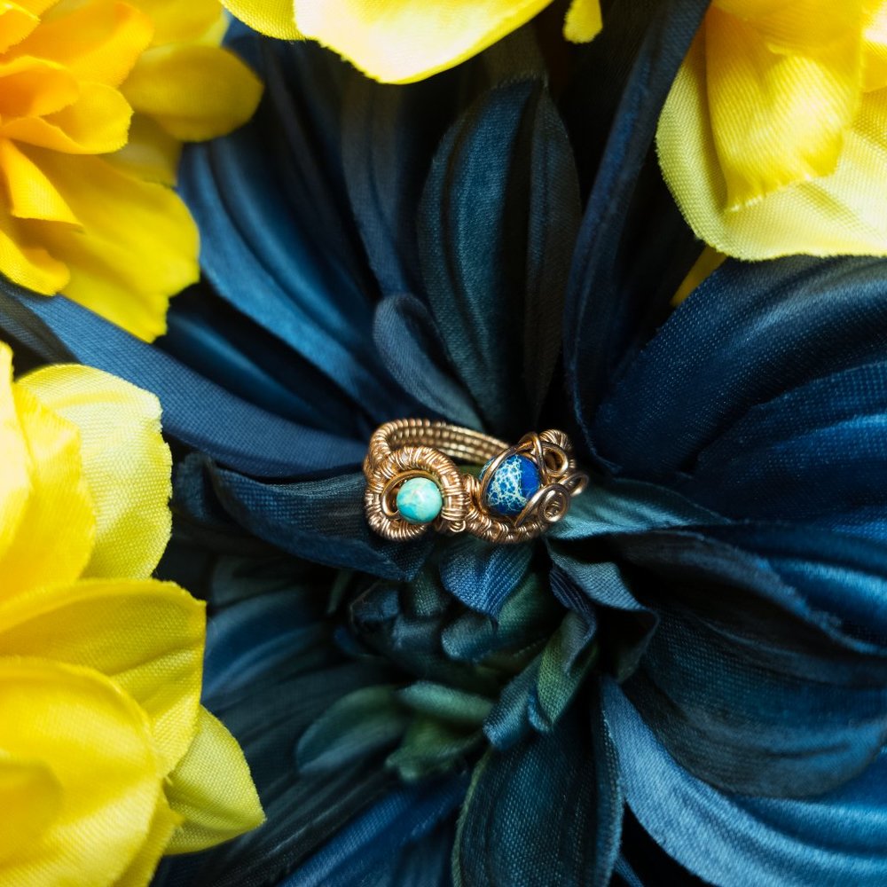 🥳HP Blue Jasper Ring by Ulara Moon🥳